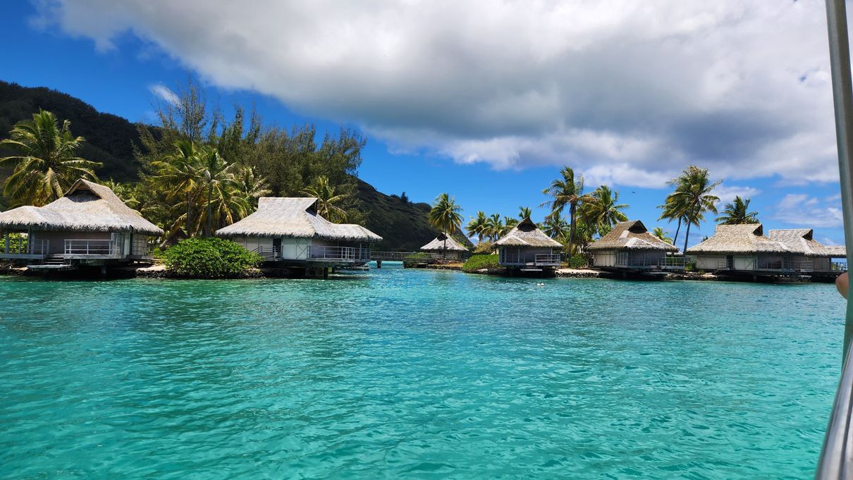 a group of building on body of water